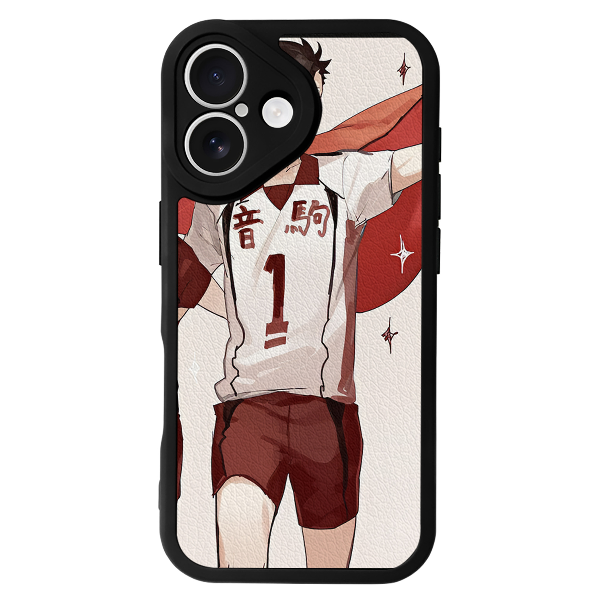 （画像用） ハイキュー!! Haikyu!! 【iPhone 16シリーズ対応】シリコンスマホケース（レザー調） 材質：シリコン